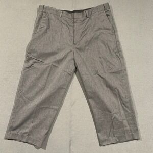 L.L.Bean Mens Comfort Waist Pants Gray Cotton Hemmed Size 38 Actual: 37x23.5